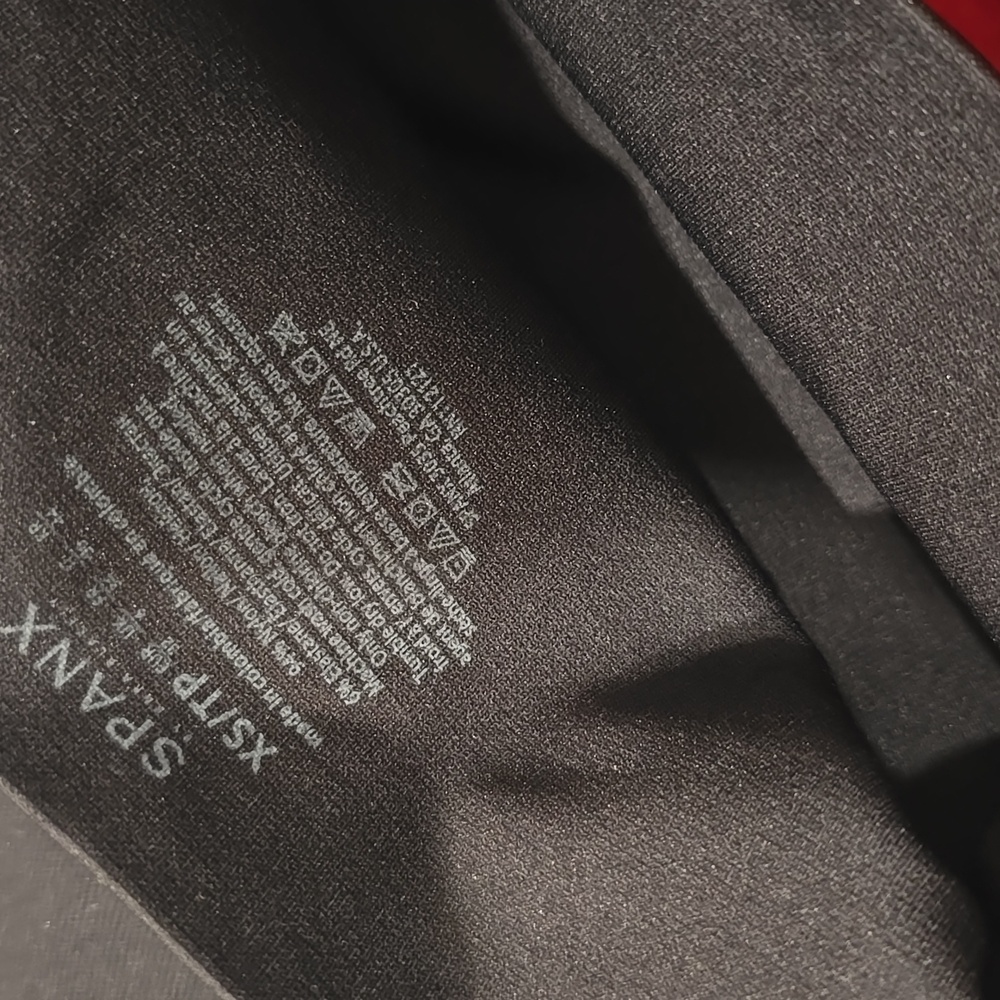 Spanx Cropped Lamn Leggings Very Black - Picture 4 of 5